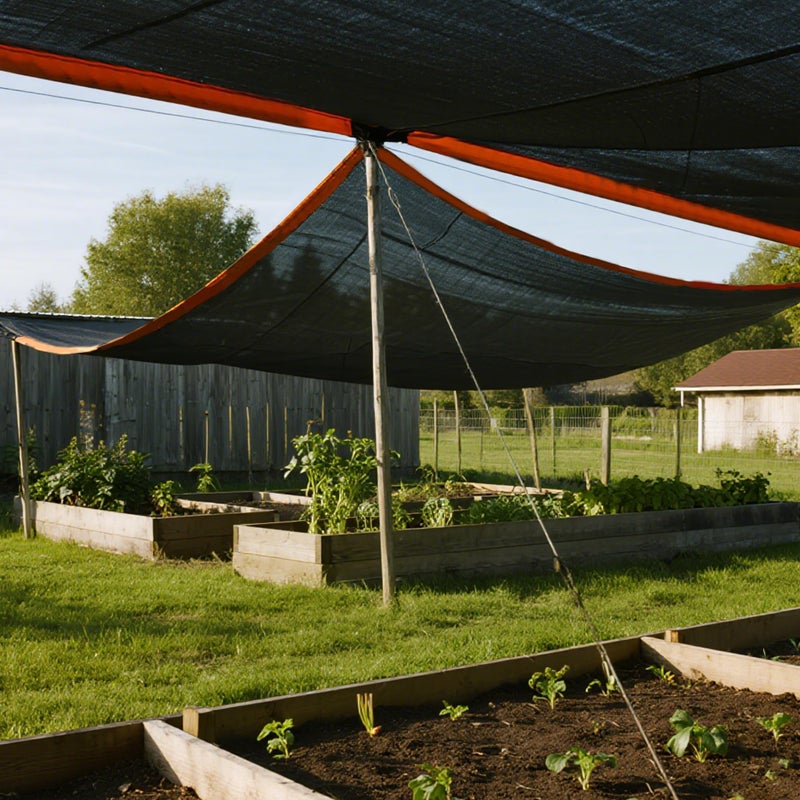 winemana 40% Black Shade Cloth, 10 x 20 FT Durable Mesh Tarp with Grommets, Resistant Garden Sun Shade Netting, Shading Antifreezing for Pergola, Greenhouse, Plants Growing, Chicken Coop - Image 2